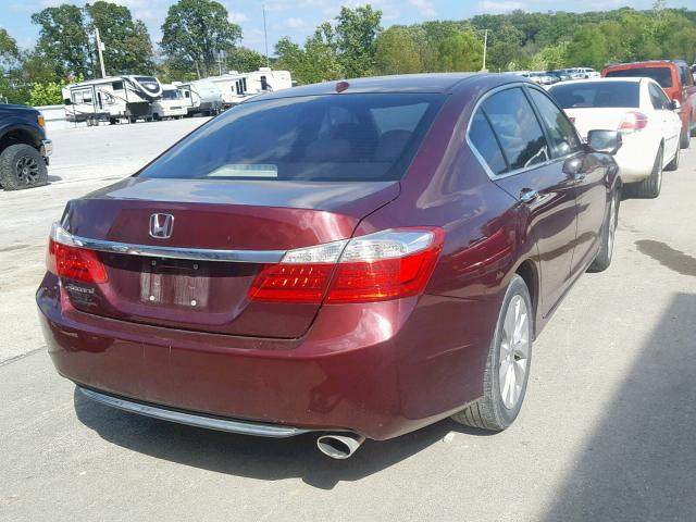 1HGCR2F88FA101609 - 2015 HONDA ACCORD EXL MAROON photo 4