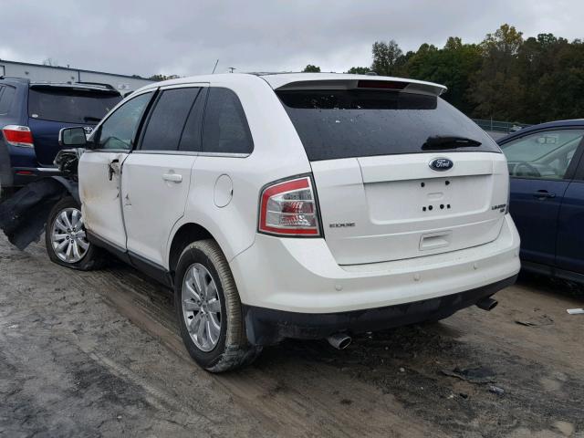 2FMDK4KC6ABA60354 - 2010 FORD EDGE LIMIT WHITE photo 3