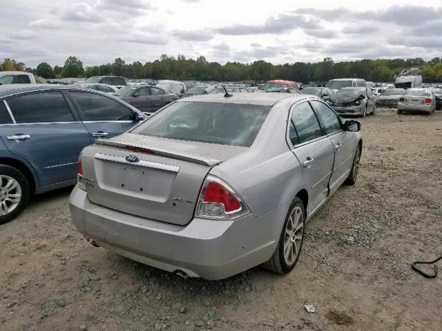 3FAHP08189R185400 - 2009 FORD FUSION SEL SILVER photo 4