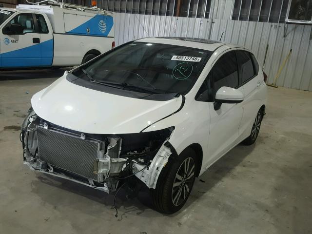 3HGGK5H84FM771472 - 2015 HONDA FIT EX WHITE photo 2