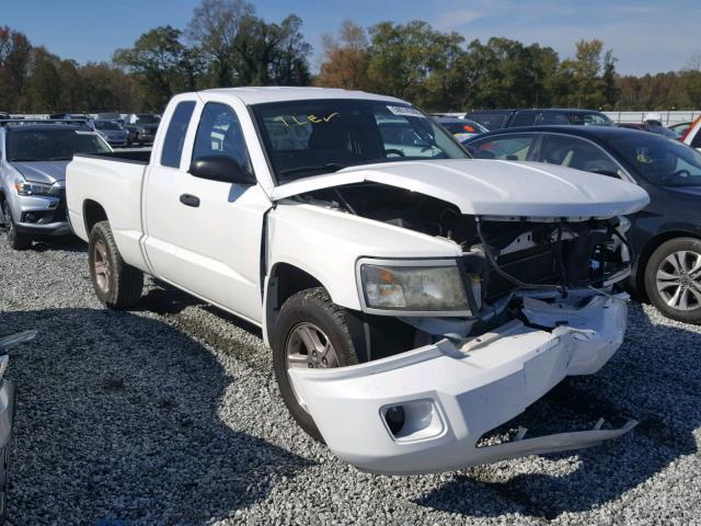 1D7CE3BK5AS151071 - 2010 DODGE DAKOTA SXT WHITE photo 1