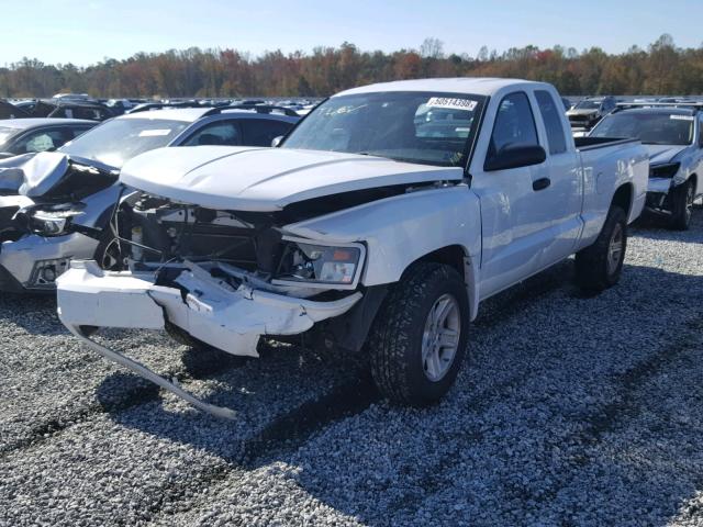 1D7CE3BK5AS151071 - 2010 DODGE DAKOTA SXT WHITE photo 2