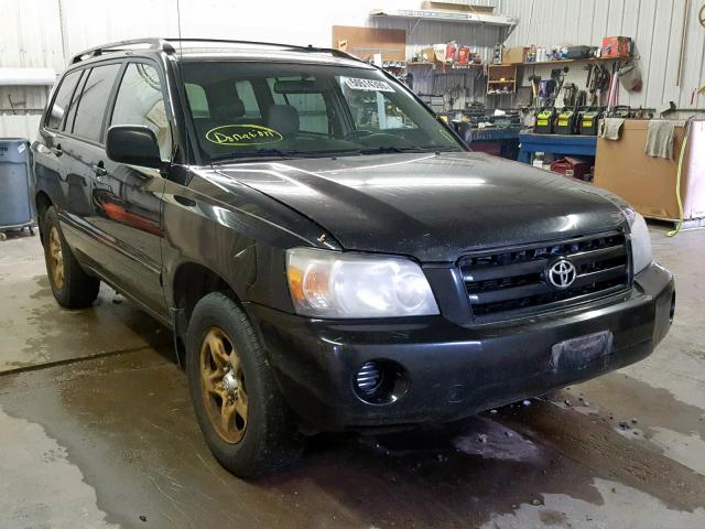 JTEGD21A340103694 - 2004 TOYOTA HIGHLANDER BLACK photo 1