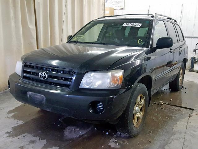 JTEGD21A340103694 - 2004 TOYOTA HIGHLANDER BLACK photo 2