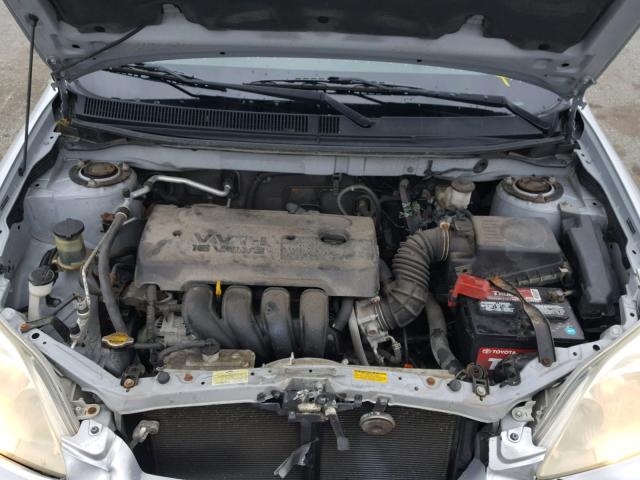 2T1KR32E55C394147 - 2005 TOYOTA COROLLA MA SILVER photo 7