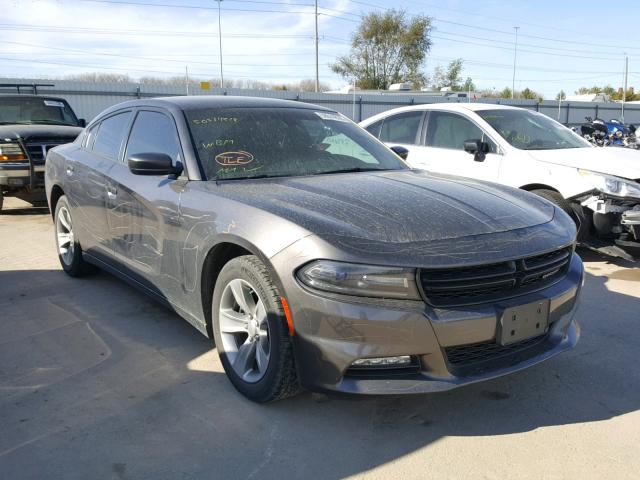 2C3CDXHG8GH355150 - 2016 DODGE CHARGER SX GRAY photo 1