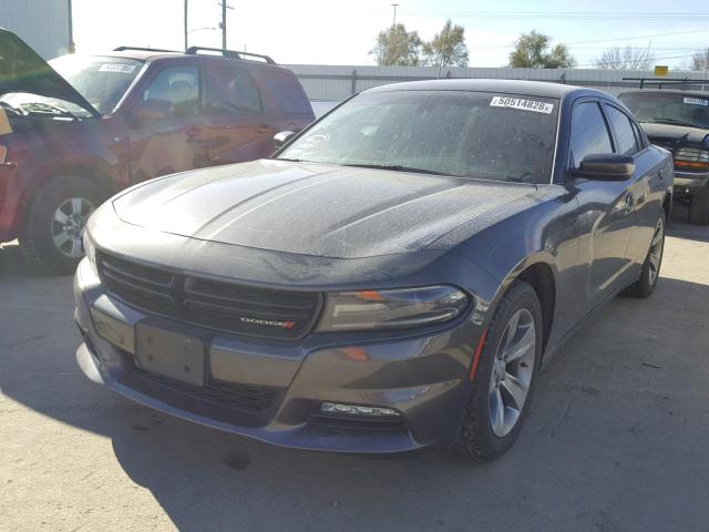 2C3CDXHG8GH355150 - 2016 DODGE CHARGER SX GRAY photo 2