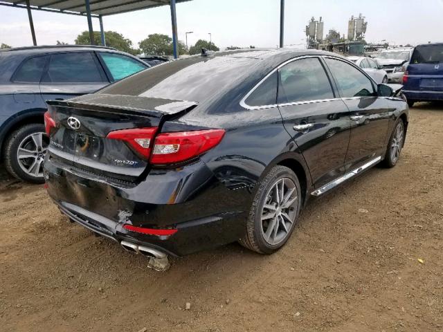 5NPE34AB2FH046249 - 2015 HYUNDAI SONATA SPO BLACK photo 4