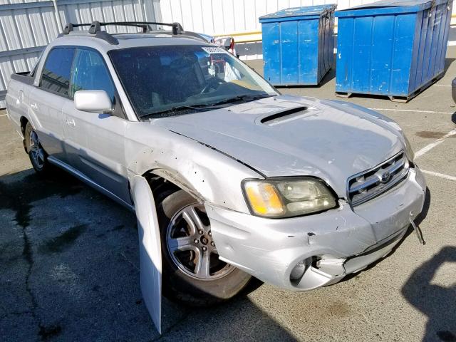 4S4BT63C755100496 - 2005 SUBARU BAJA TURBO SILVER photo 1