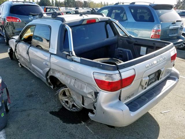 4S4BT63C755100496 - 2005 SUBARU BAJA TURBO SILVER photo 3