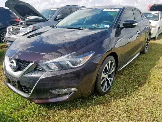 1N4AA6AP4HC413703 - 2017 NISSAN MAXIMA 3.5 BURGUNDY photo 2