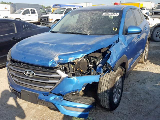 KM8J23A4XHU487872 - 2017 HYUNDAI TUCSON SE BLUE photo 2