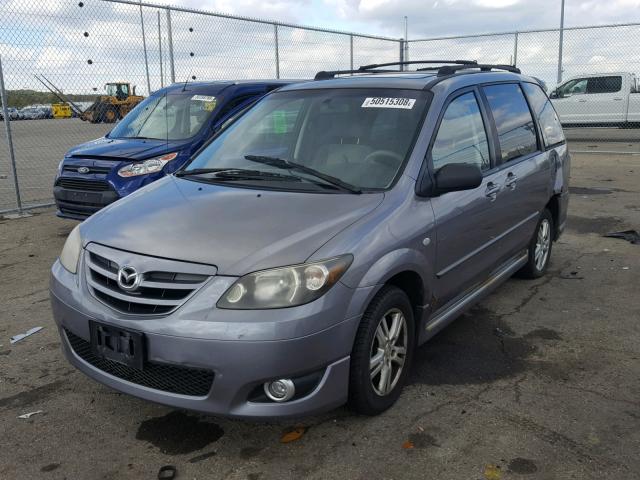 JM3LW28A640529230 - 2004 MAZDA MPV WAGON GRAY photo 2