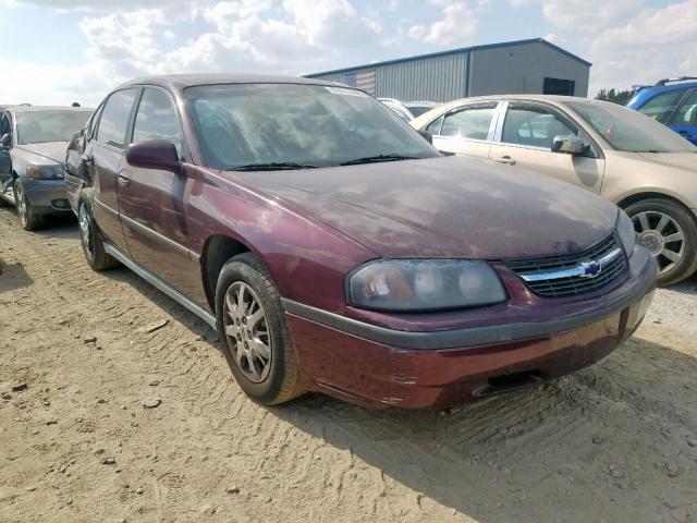 2G1WF52E849353637 - 2004 CHEVROLET IMPALA MAROON photo 1