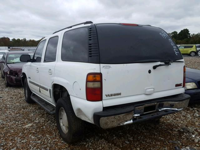 1GKEC13V53R126823 - 2003 GMC YUKON WHITE photo 3