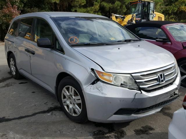 5FNRL5H21BB010235 - 2011 HONDA ODYSSEY LX SILVER photo 1