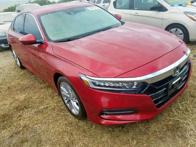 1HGCV1F11JA067188 - 2018 HONDA ACCORD LX RED photo 1