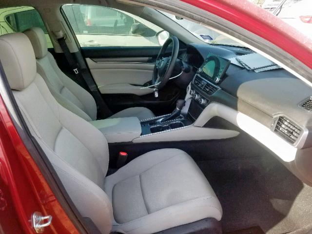 1HGCV1F11JA067188 - 2018 HONDA ACCORD LX RED photo 5