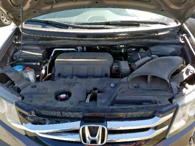 5FNRL5H48EB124111 - 2014 HONDA ODYSSEY EX GRAY photo 7