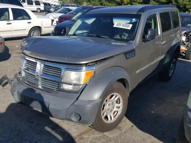 1D8GU28K87W569871 - 2007 DODGE NITRO SXT BROWN photo 2