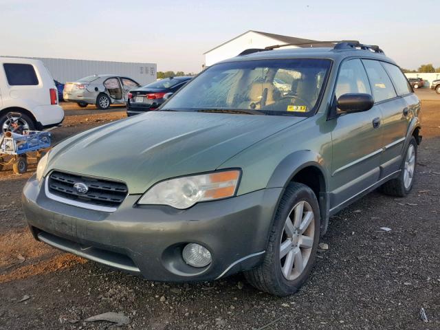 4S4BP61CX67344687 - 2006 SUBARU LEGACY OUT GREEN photo 2