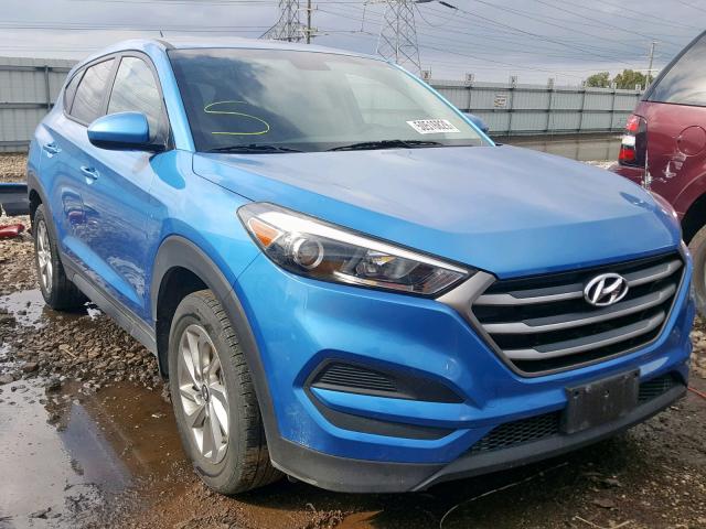 KM8J23A47GU039779 - 2016 HYUNDAI TUCSON SE BLUE photo 1