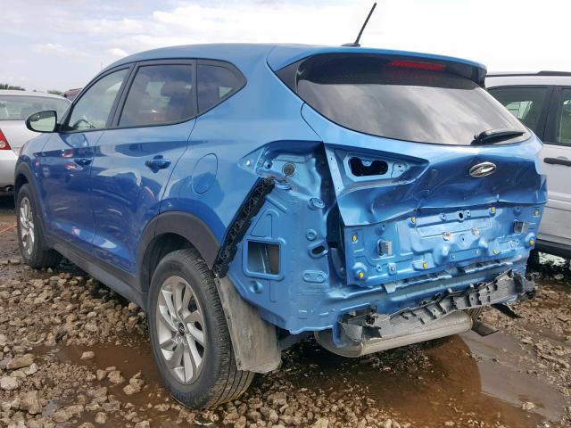 KM8J23A47GU039779 - 2016 HYUNDAI TUCSON SE BLUE photo 3