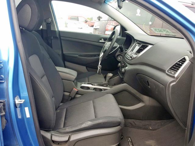 KM8J23A47GU039779 - 2016 HYUNDAI TUCSON SE BLUE photo 5