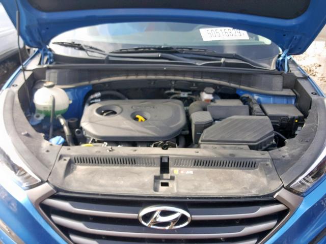 KM8J23A47GU039779 - 2016 HYUNDAI TUCSON SE BLUE photo 7