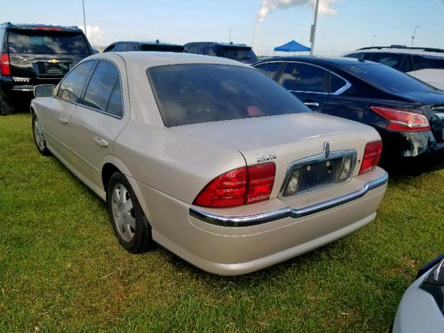 1LNHM87A42Y676052 - 2002 LINCOLN LS CREAM photo 3