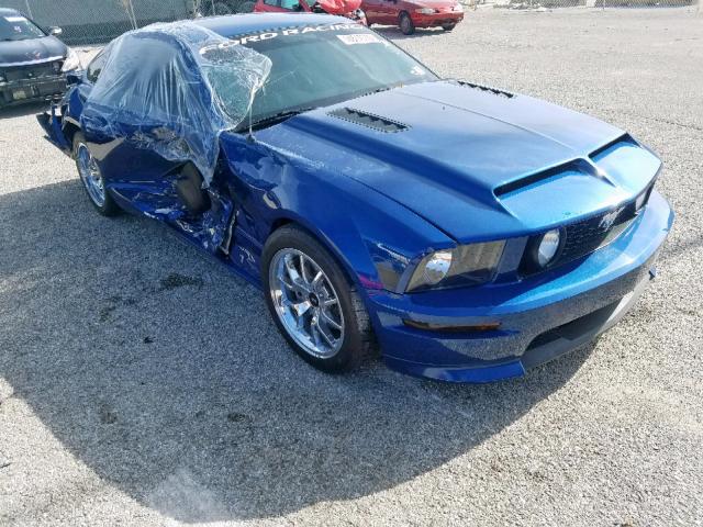1ZVHT82H085198389 - 2008 FORD MUSTANG GT BLUE photo 1