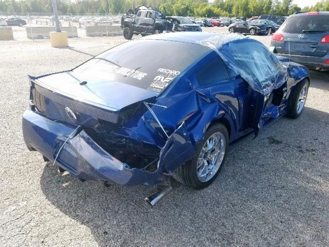 1ZVHT82H085198389 - 2008 FORD MUSTANG GT BLUE photo 4