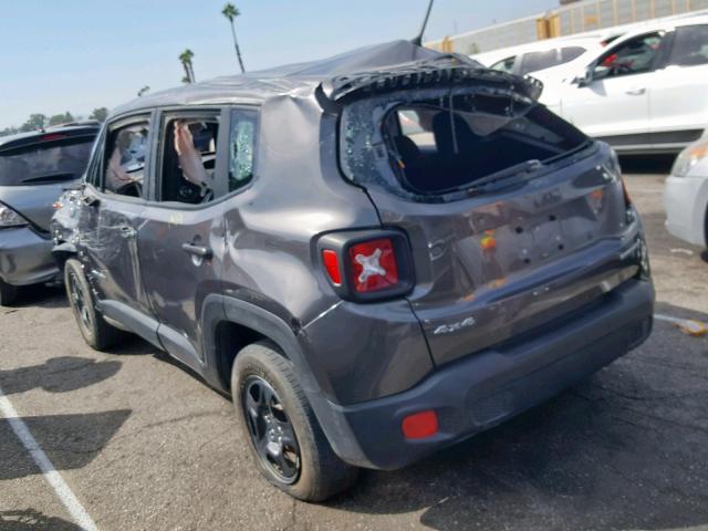 ZACCJBABXHPE73092 - 2017 JEEP RENEGADE S Grafit foto 3