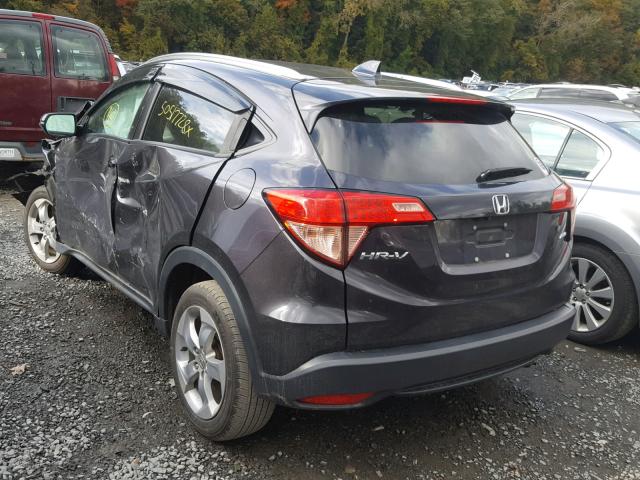 3CZRU6H74GM726719 - 2016 HONDA HR-V EXL GRAY photo 3