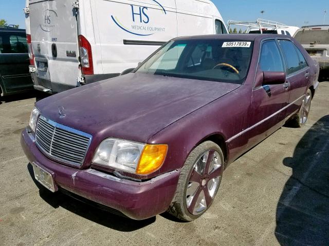 WDBGA32E0NA020609 - 1992 MERCEDES-BENZ 300 SE PURPLE photo 2