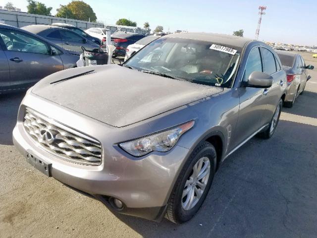 JNRAS18U99M100177 - 2009 INFINITI FX35 GRAY photo 2