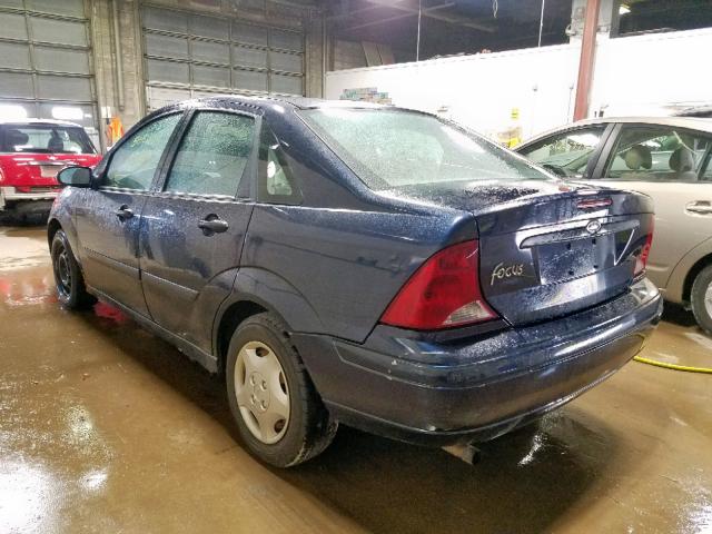 1FAFP33PX4W196005 - 2004 FORD FOCUS LX BLUE photo 3