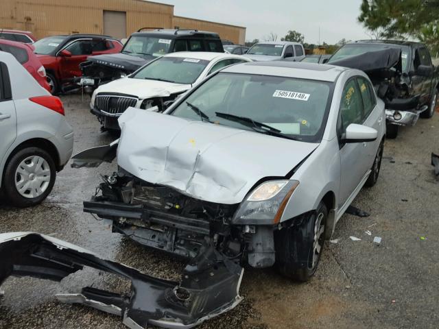 3N1AB6AP1CL618466 - 2012 NISSAN SENTRA 2.0 SILVER photo 2