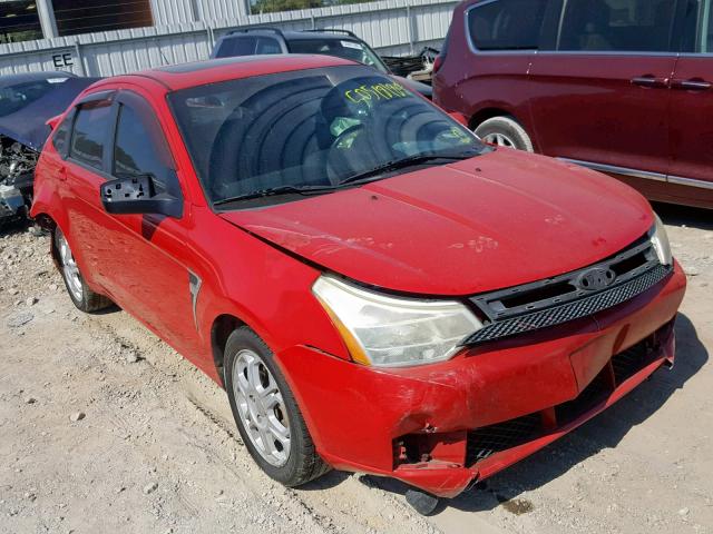 1FAHP35N08W280778 - 2008 FORD FOCUS SE RED photo 1