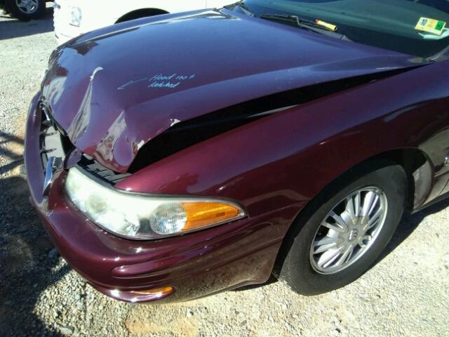 1G4HR54KX3U250579 - 2003 BUICK LESABRE LI BURGUNDY photo 10