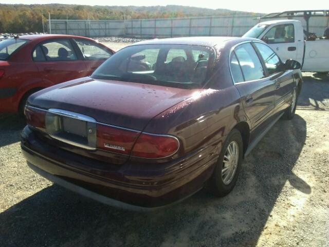 1G4HR54KX3U250579 - 2003 BUICK LESABRE LI BURGUNDY photo 4