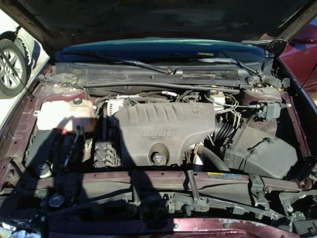 1G4HR54KX3U250579 - 2003 BUICK LESABRE LI BURGUNDY photo 7