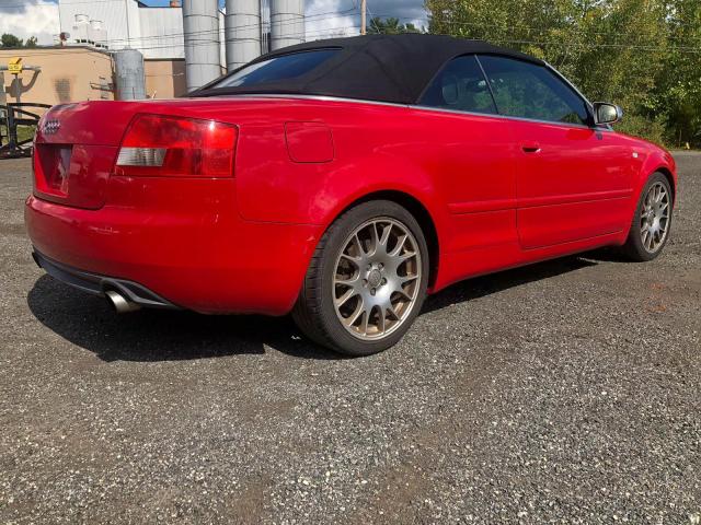 WUARL48H66K900675 - 2006 AUDI S4 QUATTRO RED photo 4