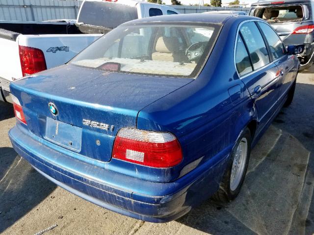 WBADT43481GX22210 - 2001 BMW 525 I AUTO BLUE photo 4