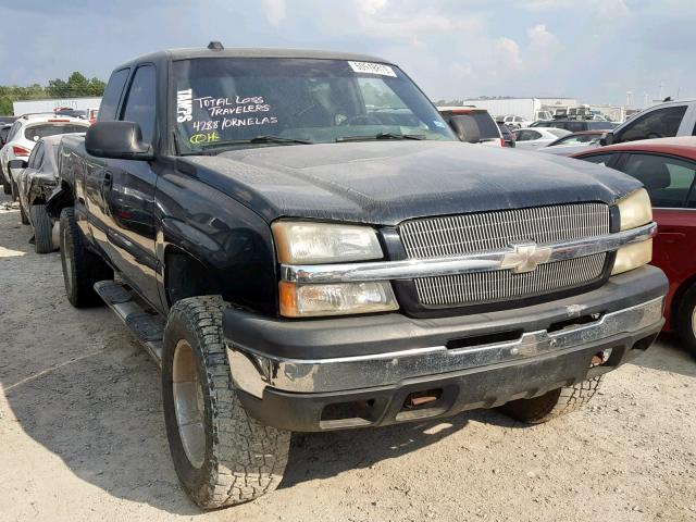 1GCEK19TX4E173553 - 2004 CHEVROLET SILVERADO BLACK photo 1