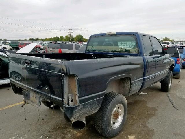 3B7KF23602M276472 - 2002 DODGE RAM 2500 BLUE photo 4