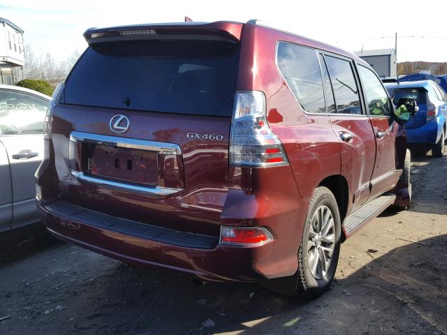 JTJJM7FX1G5130059 - 2016 LEXUS GX PREMIUM RED photo 4