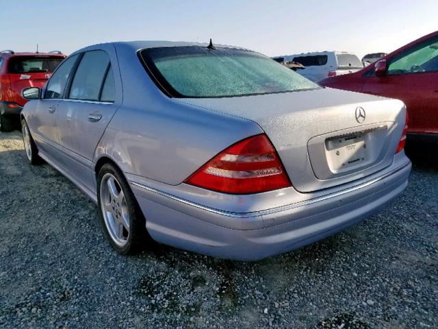 WDBNG70J91A200212 - 2001 MERCEDES-BENZ S 430 SILVER photo 3