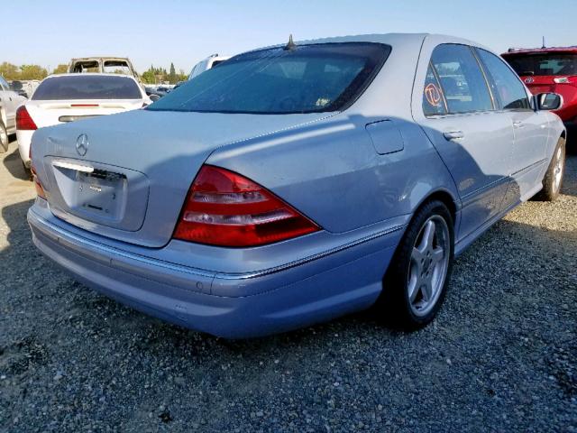 WDBNG70J91A200212 - 2001 MERCEDES-BENZ S 430 SILVER photo 4