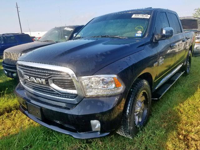 1C6RR7PT5JS110903 - 2018 RAM 1500 LONGH BLACK photo 2